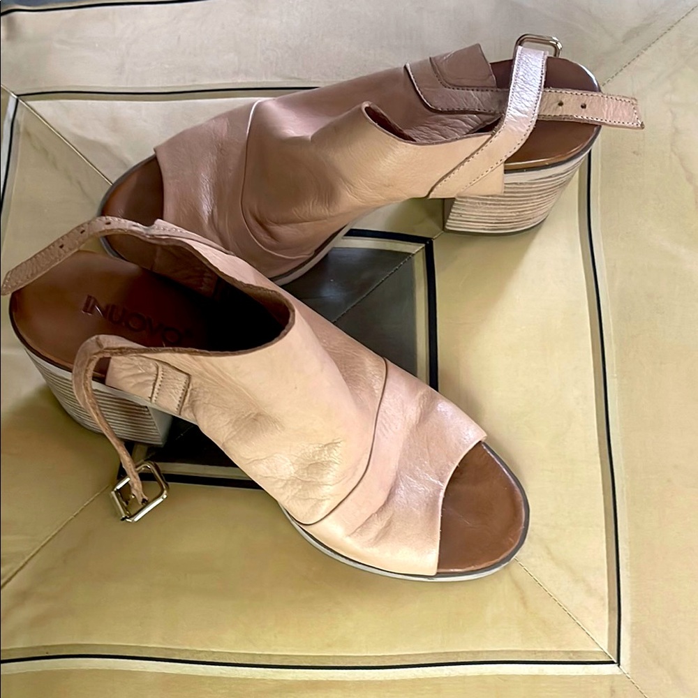 INUOVO open toe leather sandals